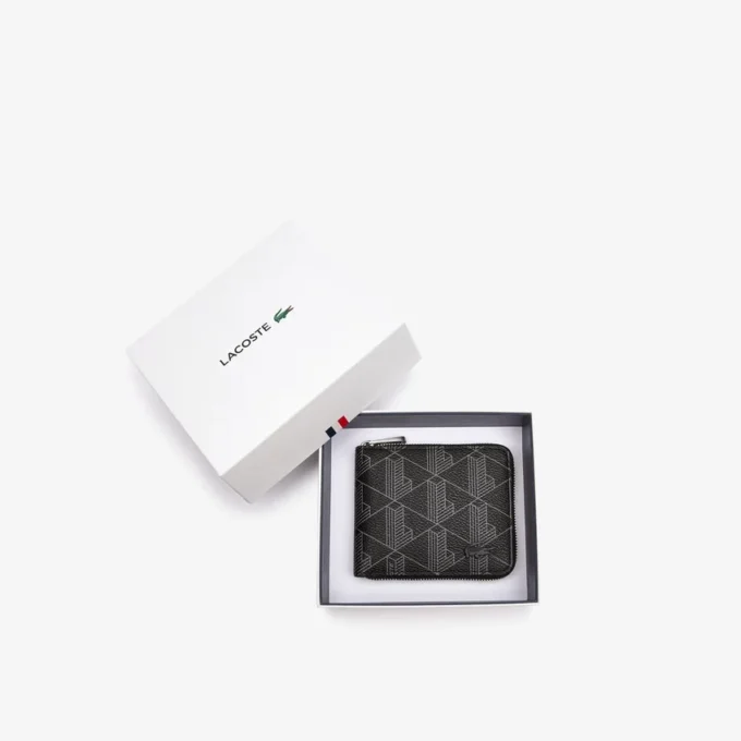 Monogram Zip Billfold
