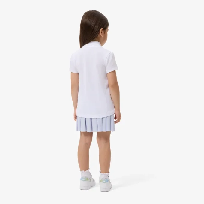 Oxford Cotton Pleated Skirt