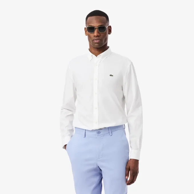 Regular Fit Stretch Poplin Shirt