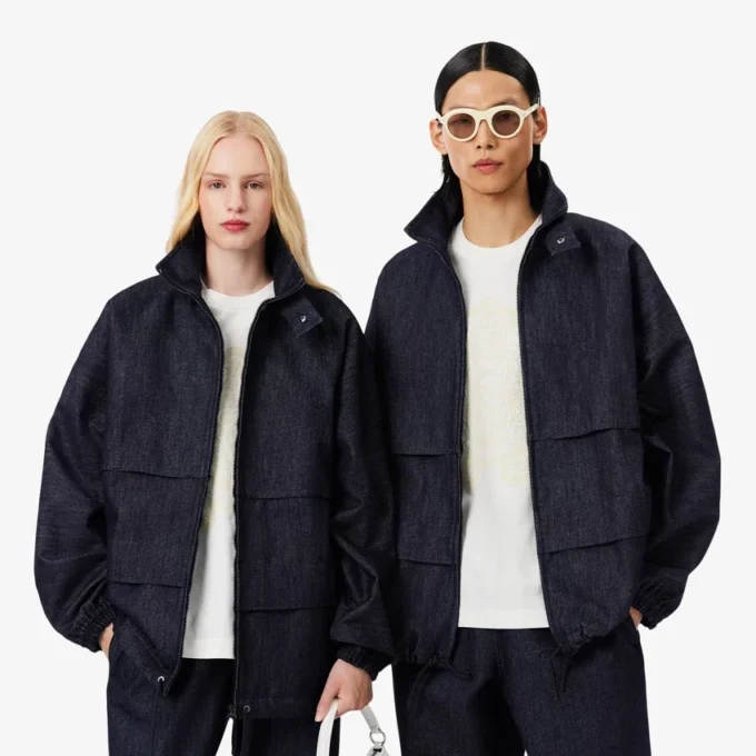 Runway Denim Track Jacket