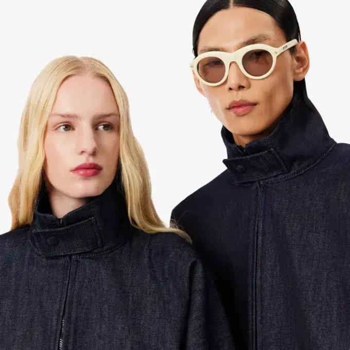 Runway Denim Track Jacket