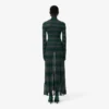 Runway Polo Collar Pointelle Maxi Dress