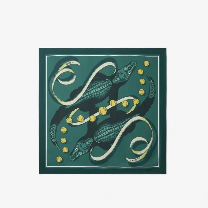 Runway Print Silk Square