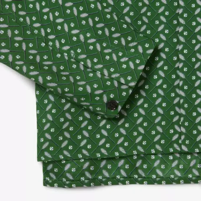 Runway Regular Fit Printed Satin Shirt