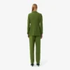 Runway Straight Fit Slub Wool Tailored Pants