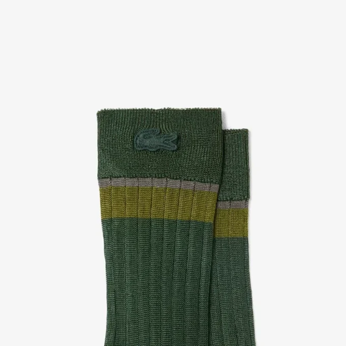 Runway Transparent Ribbed Socks