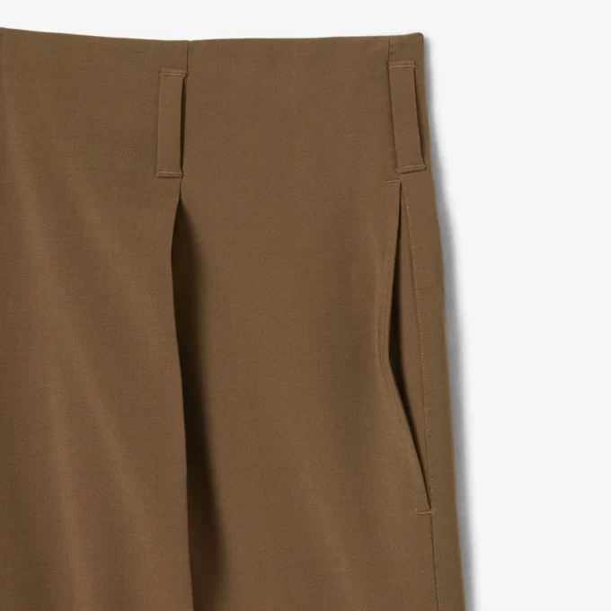 Runway Wide Fit Wool Blend Pants
