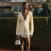 Tennis Court Long Cardigan