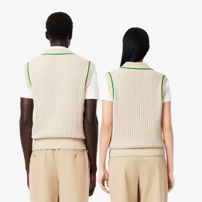 Unisex Crochet Effect Sweater Vest