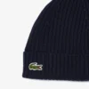Unisex Rib Knit Brushed Wool Beanie