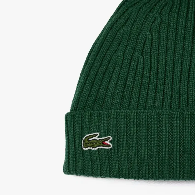 Unisex Rib Knit Brushed Wool Beanie