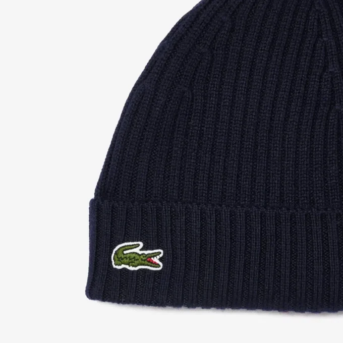 Unisex Rib Knit Brushed Wool Beanie